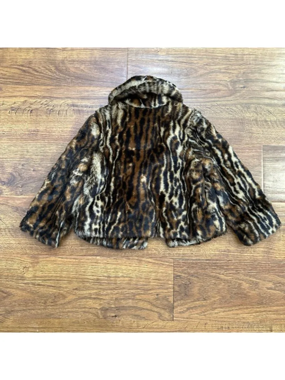 Ralph Lauren animal print faux fur peacoat